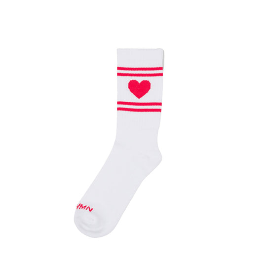 Heart Logo Socks in Red