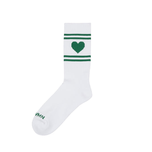 Heart Logo Socks in Green