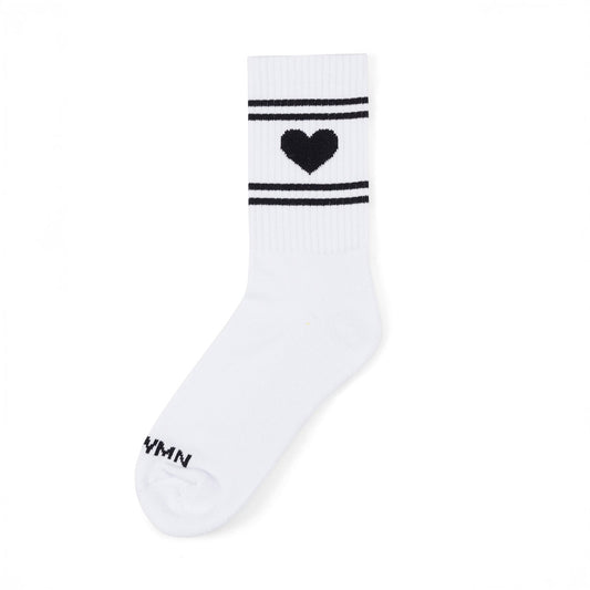 Heart Logo Socks in White