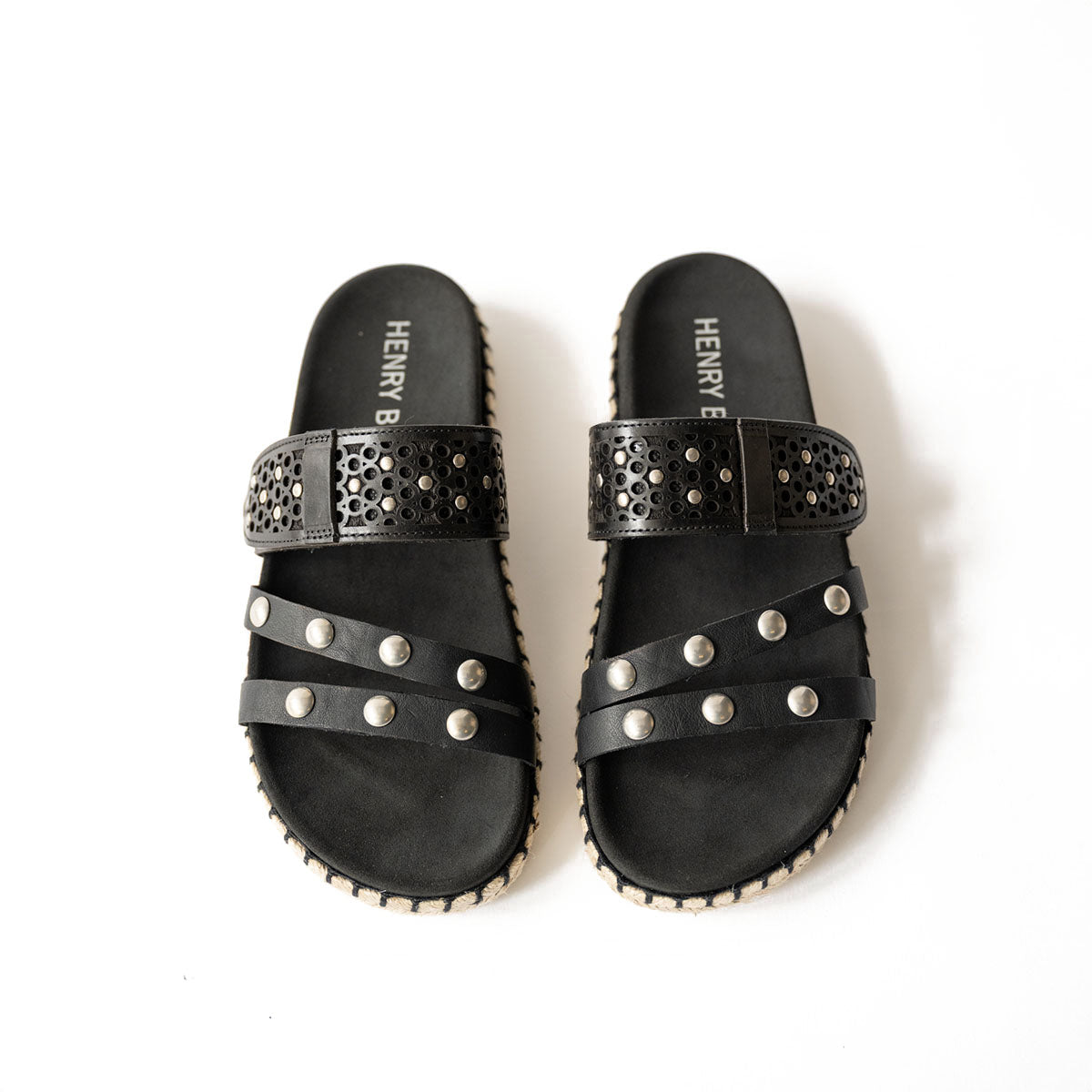 Espadrille Sandal in Nero