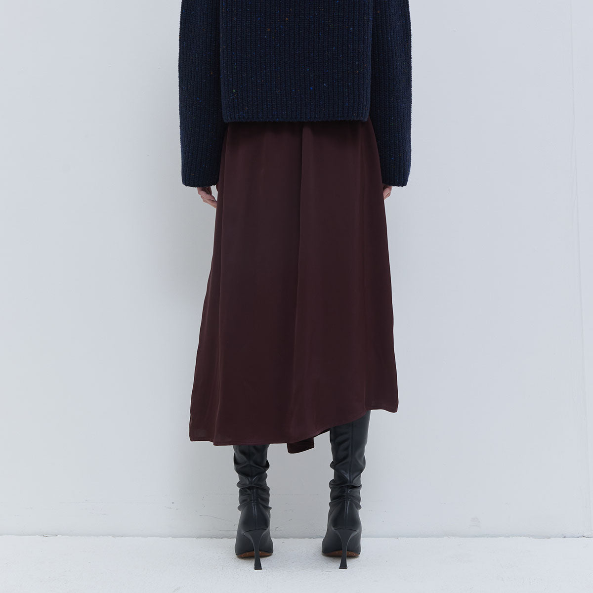 Sedona Draped Skirt in Plum