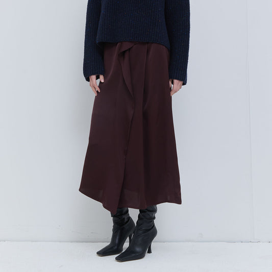 Sedona Draped Skirt in Plum