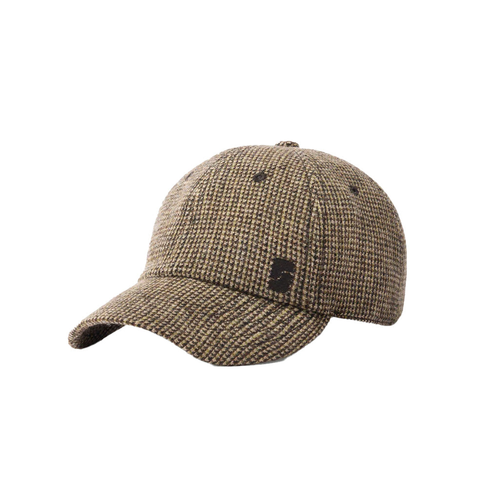 Serena Plaid Hat in Beige/Brown