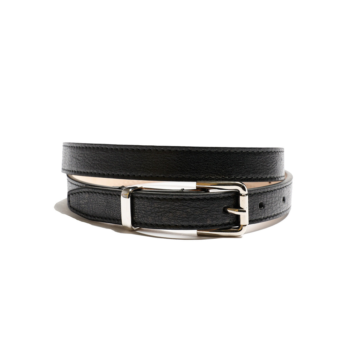 The Slim Bar Belt in Black
