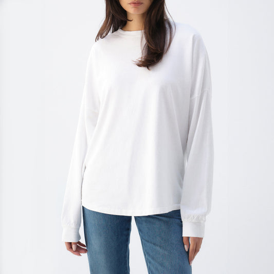 Soulmate Long Sleeve Tee in White