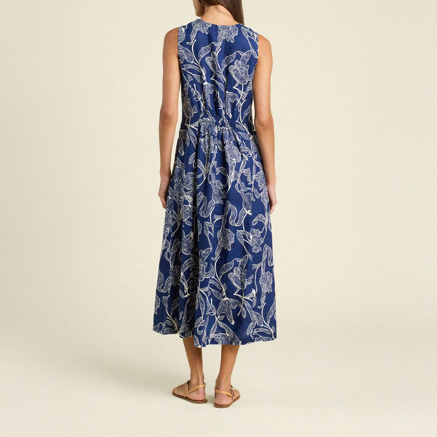 Eleonore Midi Dress in High Tide