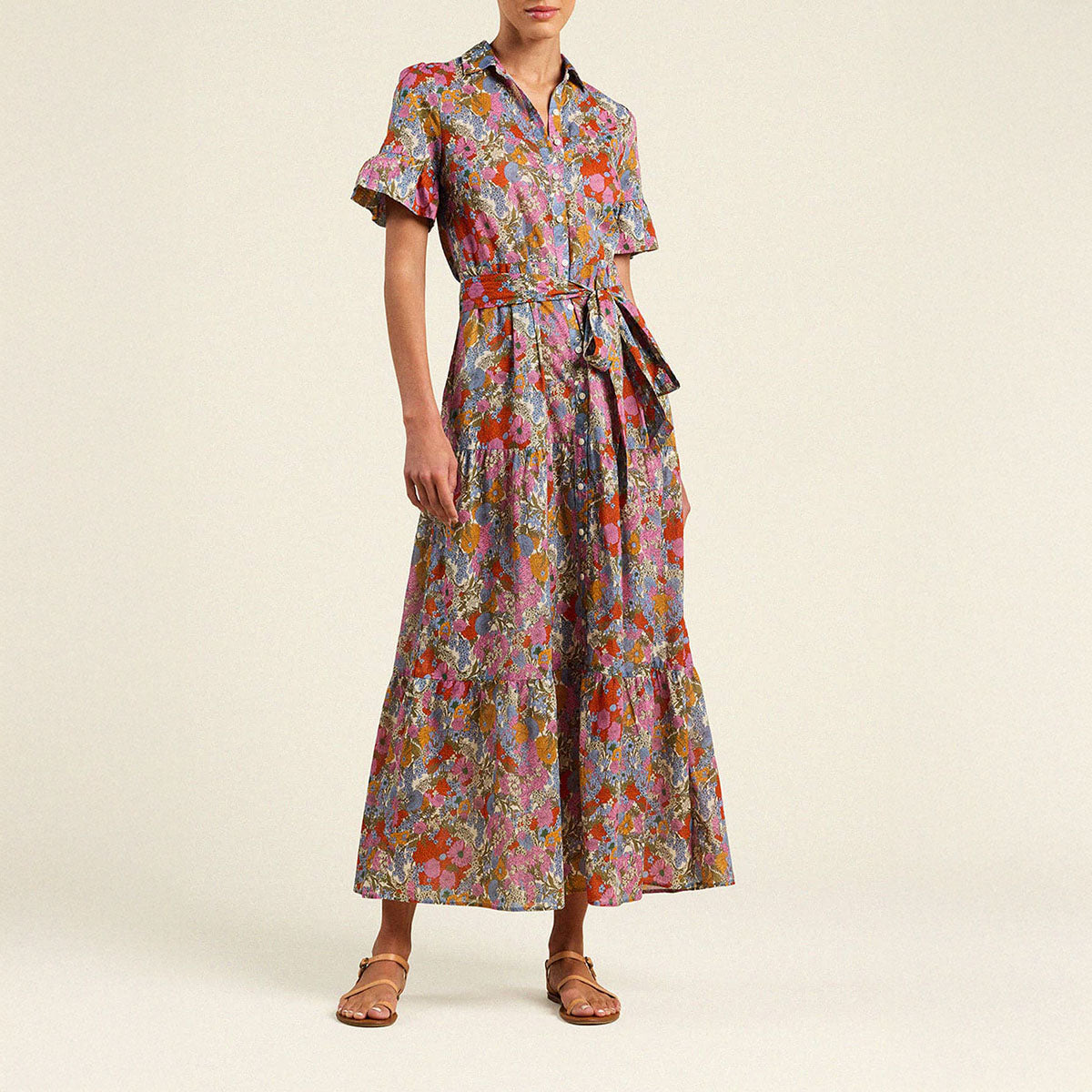 Martine Dress in Delicate Tilia