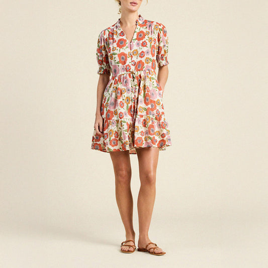 Phoebe Dress in Poppy Costa