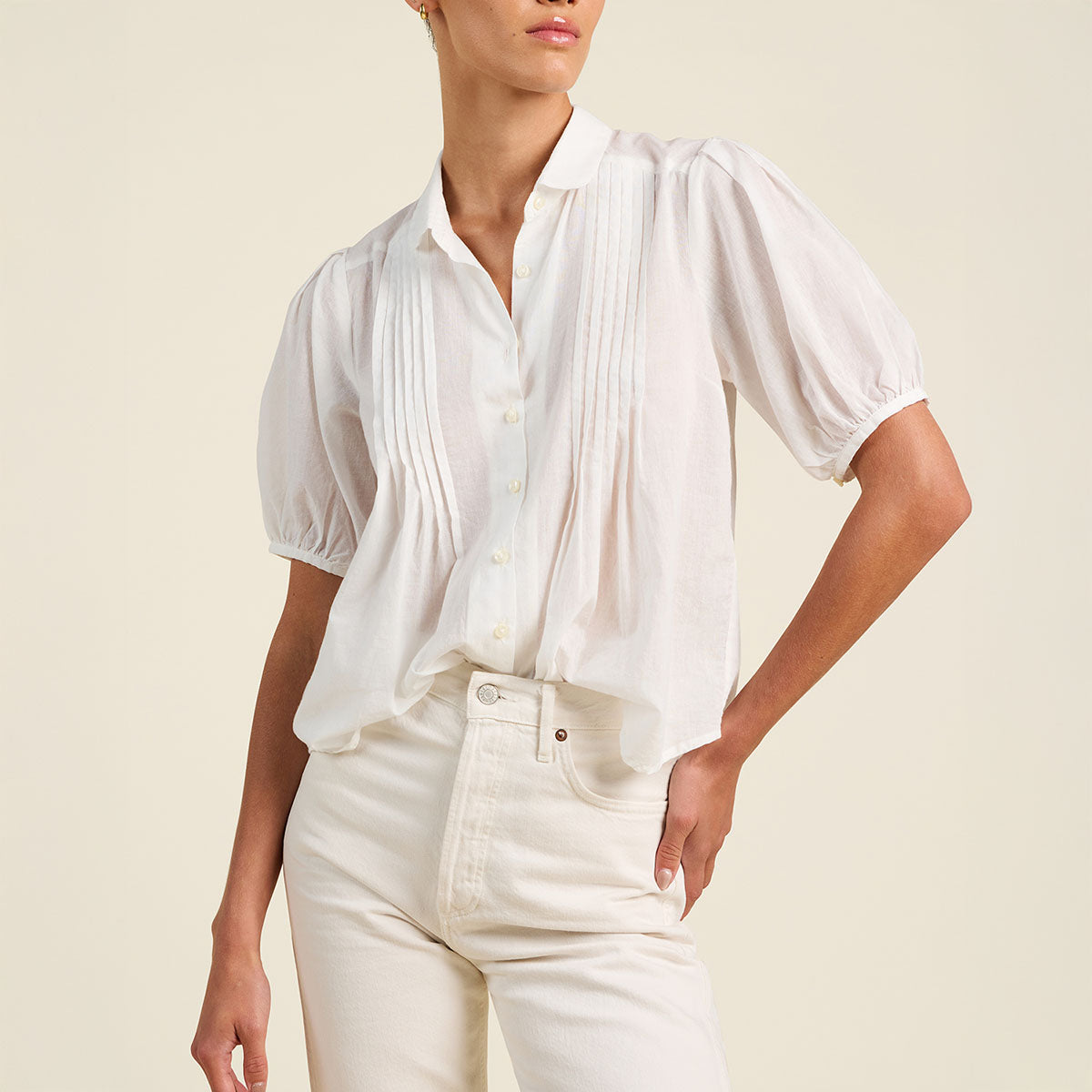 Nadine Blouse in White
