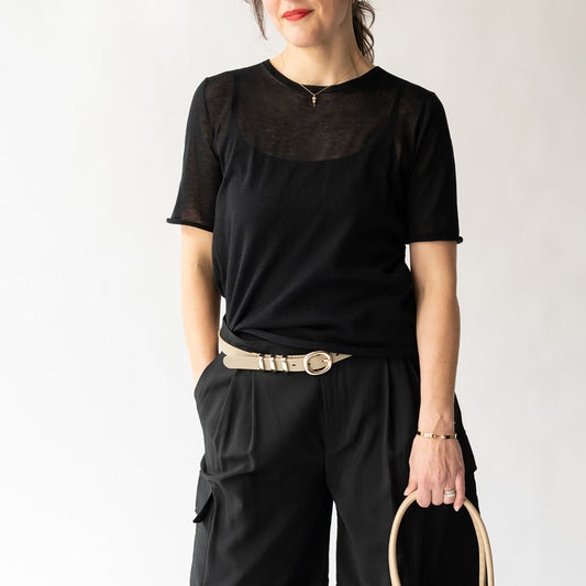Veil Tee in Black
