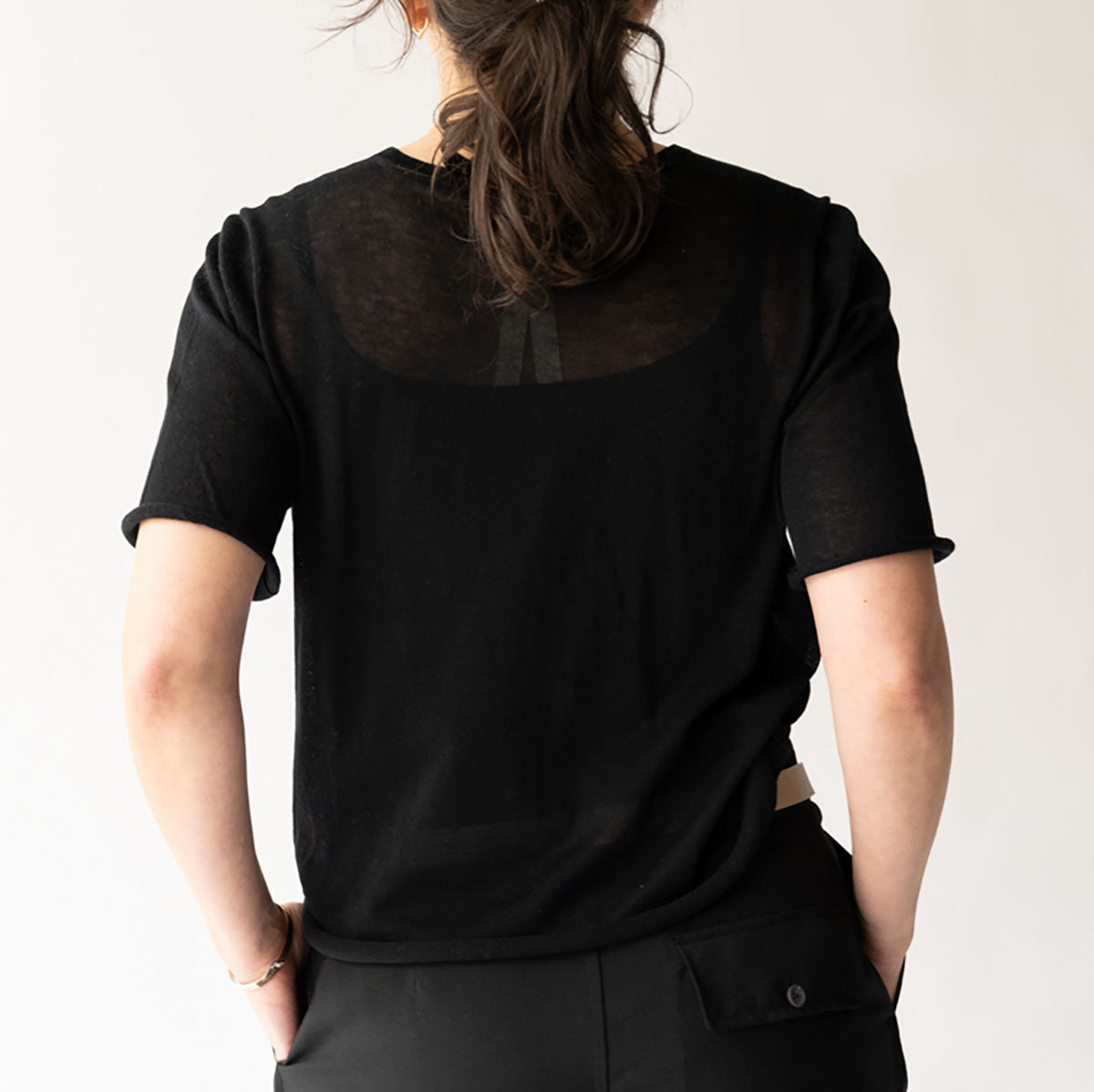 Veil Tee in Black