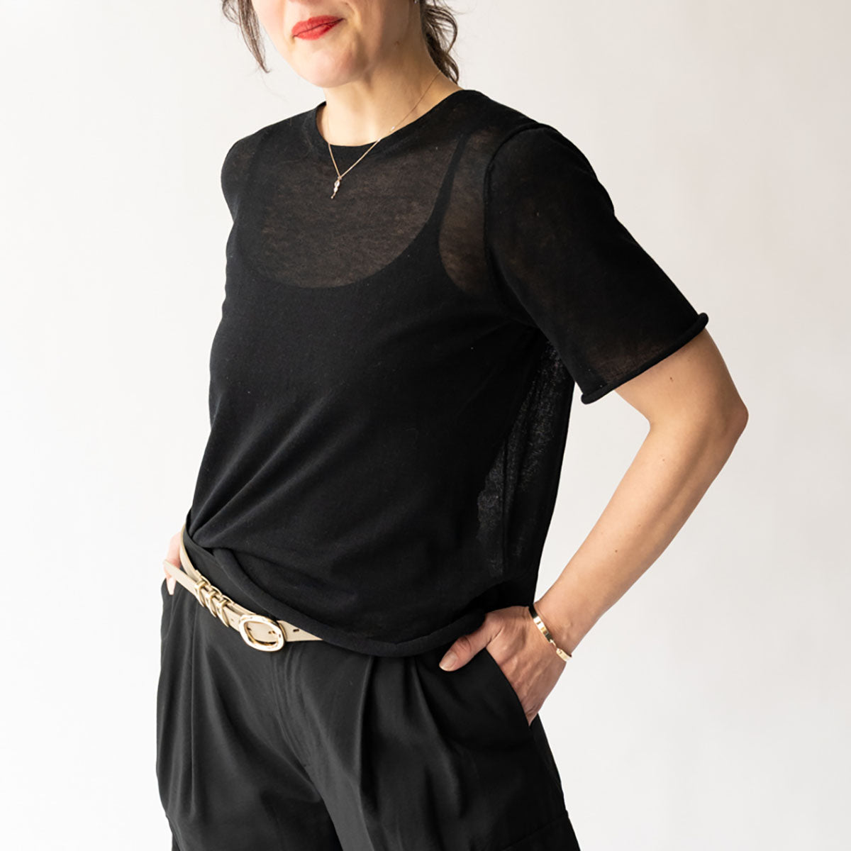 Veil Tee in Black