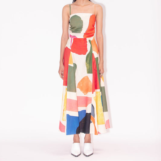 Mondrian Mosaic Print Dress