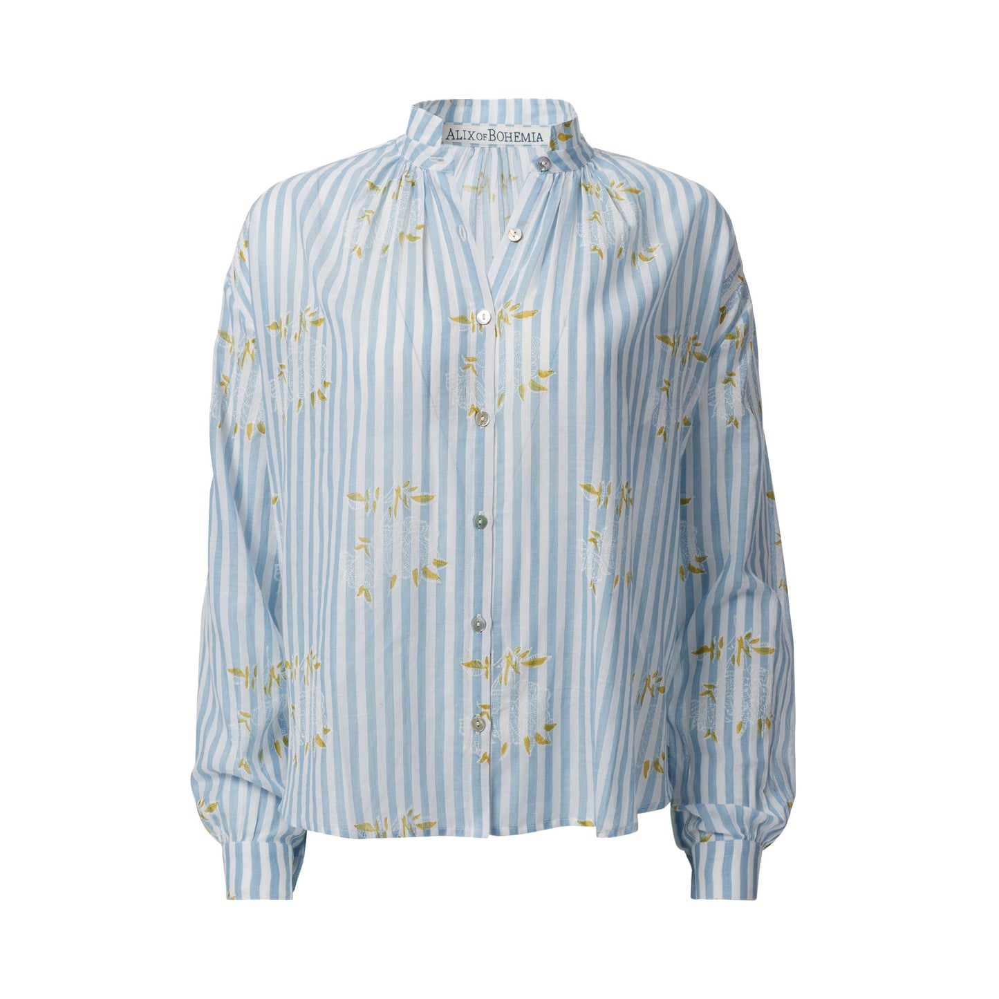 Kiki Striped Viole Shirt in Magnolia