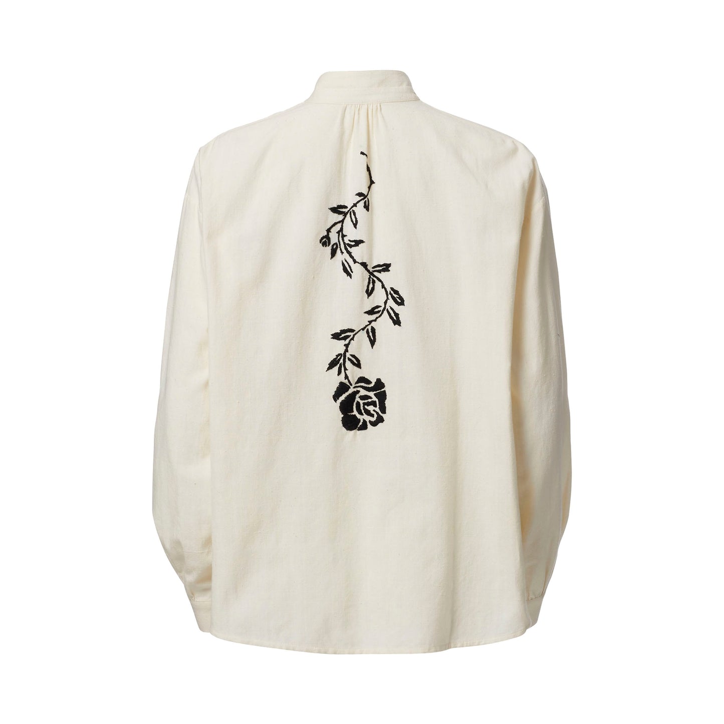 Kiki Noir Rose Blouse in Ivory