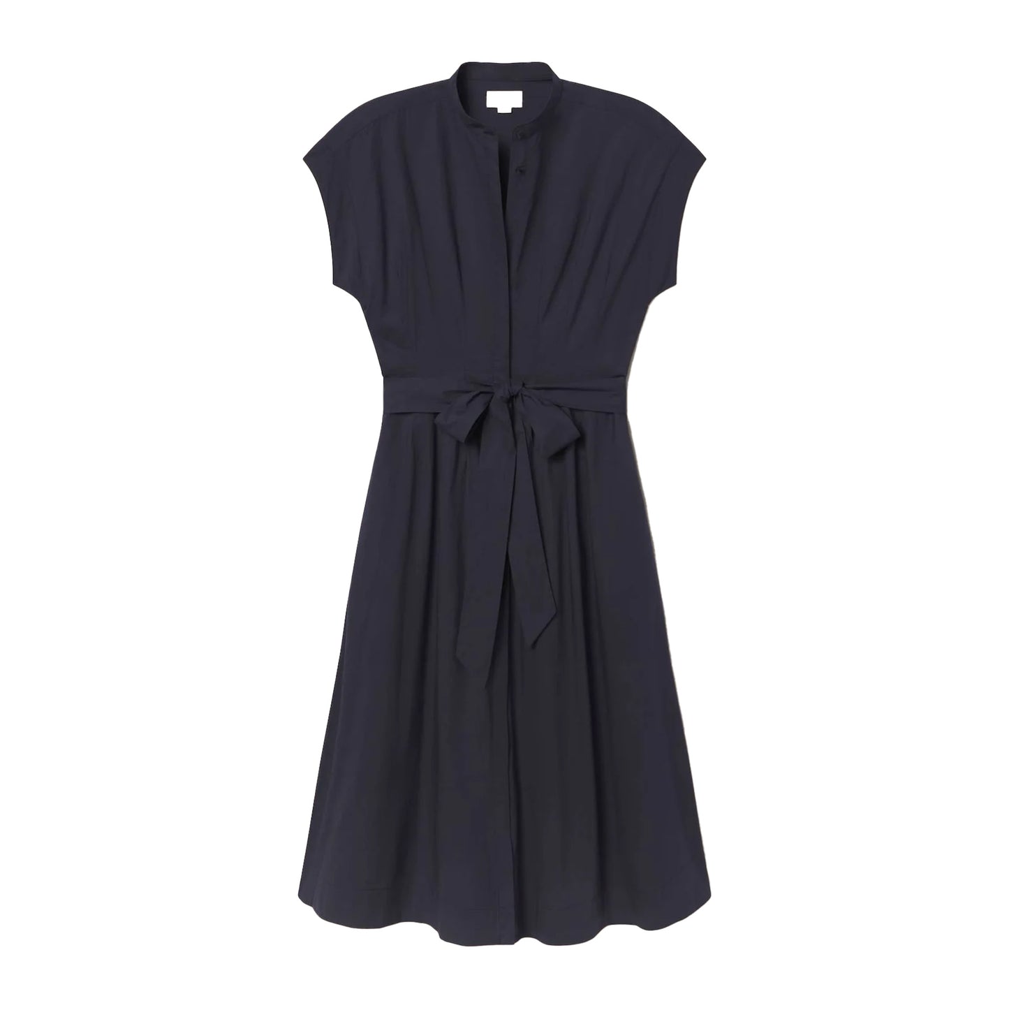 James Dress in Navy Poplin