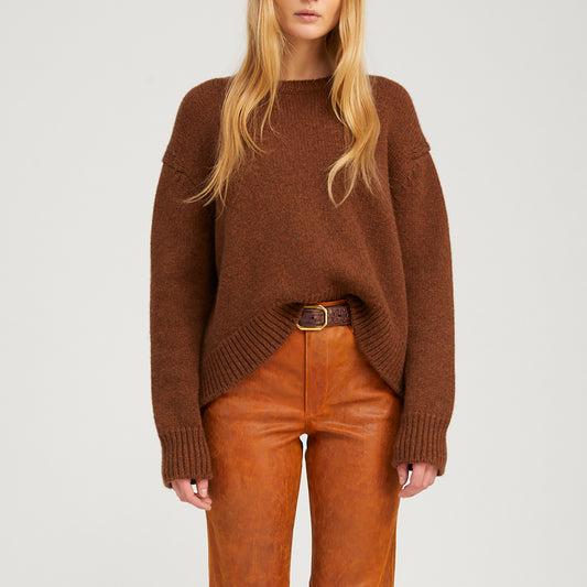 Heavy Crew Sweater in Mace