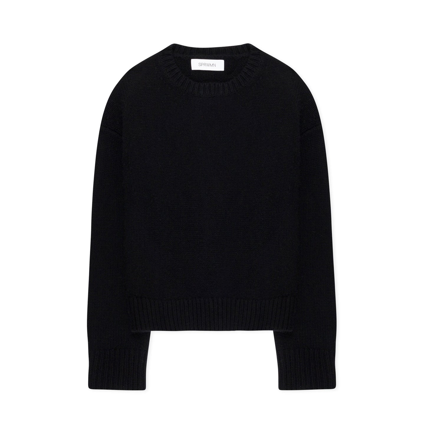 Heavy Crewneck Sweater in Black