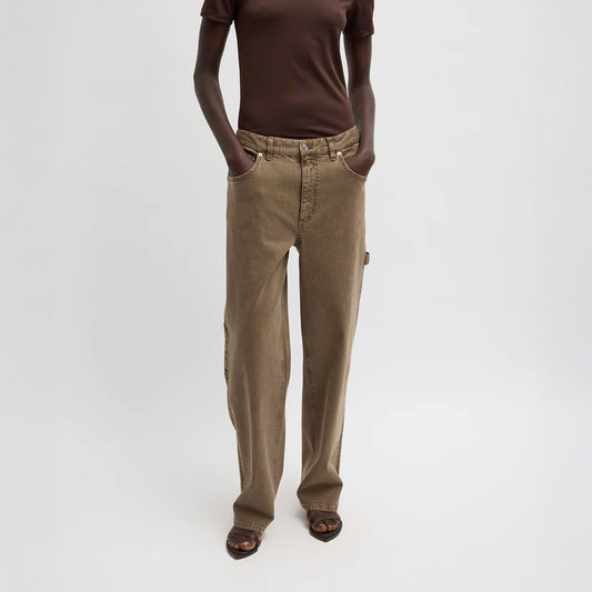 Garment Wash Stretch Twill Slouchy Carpenter Jean