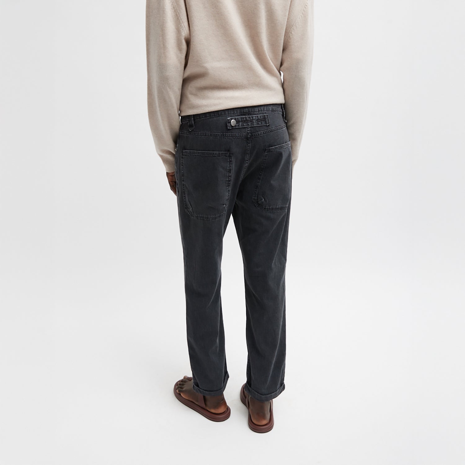 Slouchy, relaxed-fit jean with a straight leg Japanese mid-weight denim: 100% cotton Waist measurement: 32.5" (size 27) T000MO3404