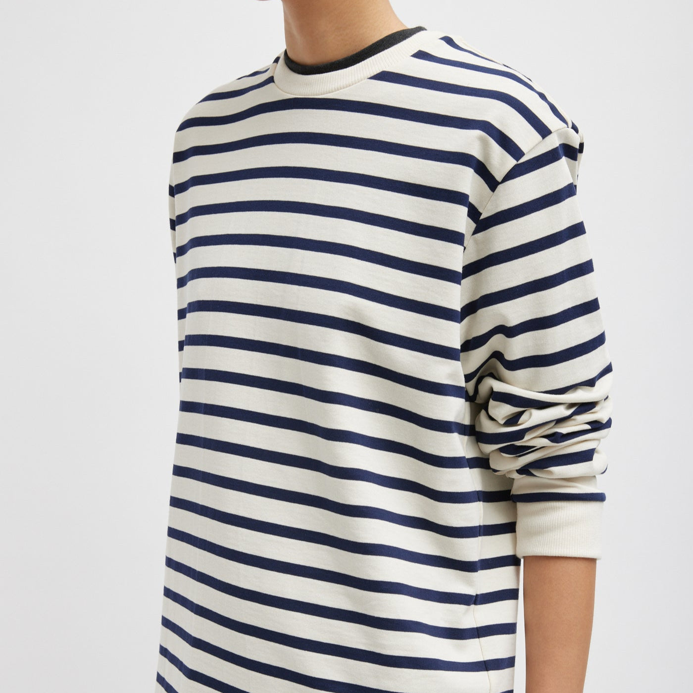 Perfect Striped Tee in Navy Multi