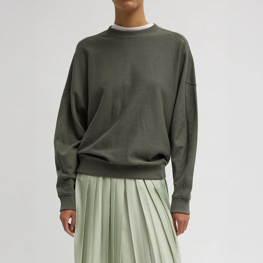 Crewneck Swewatshirt in Olive