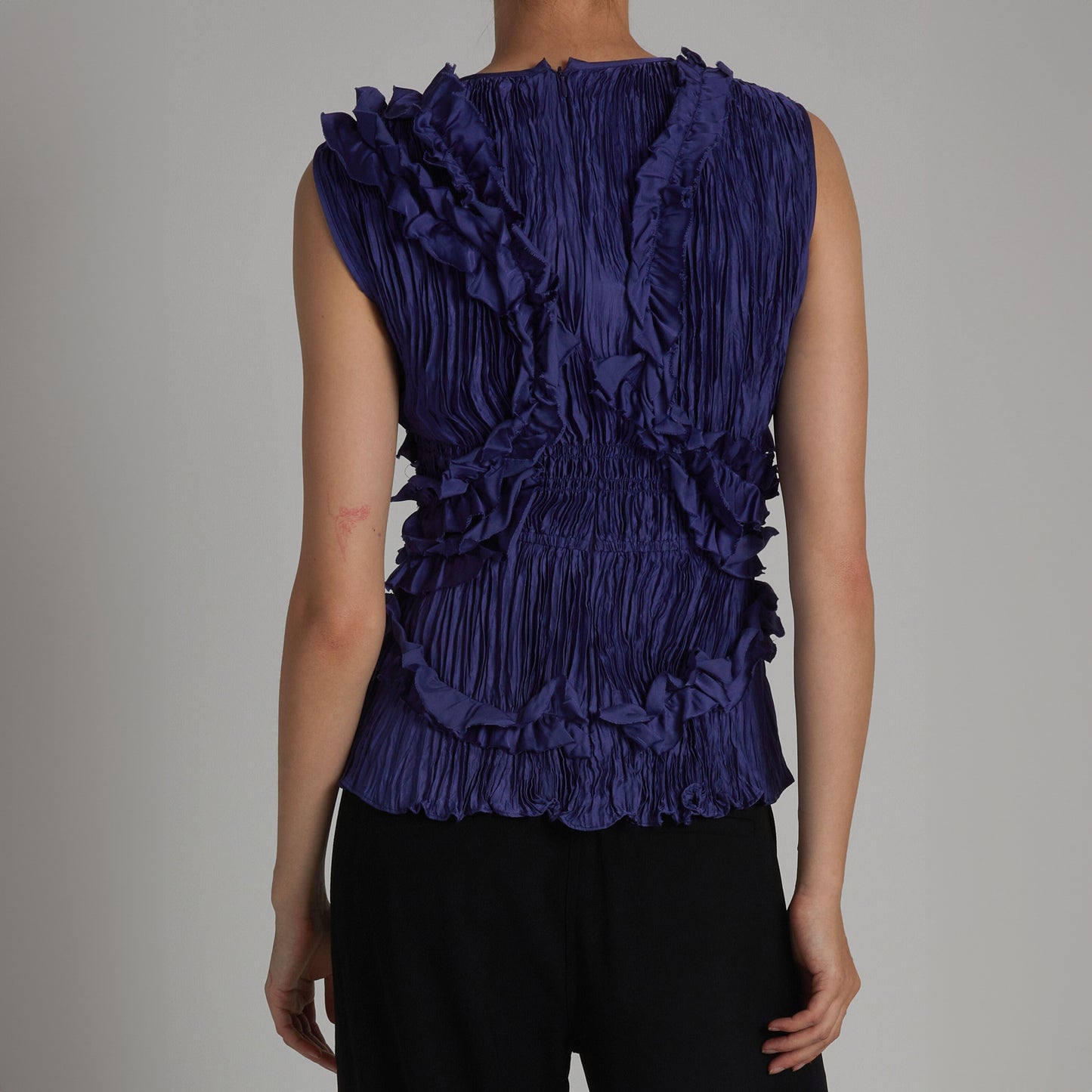 Wells Ruffle Blouse in Midnight