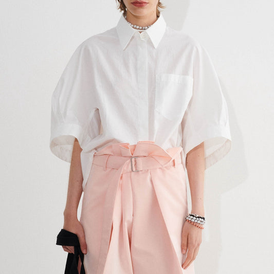 Taka Boxy Blouse in Off White