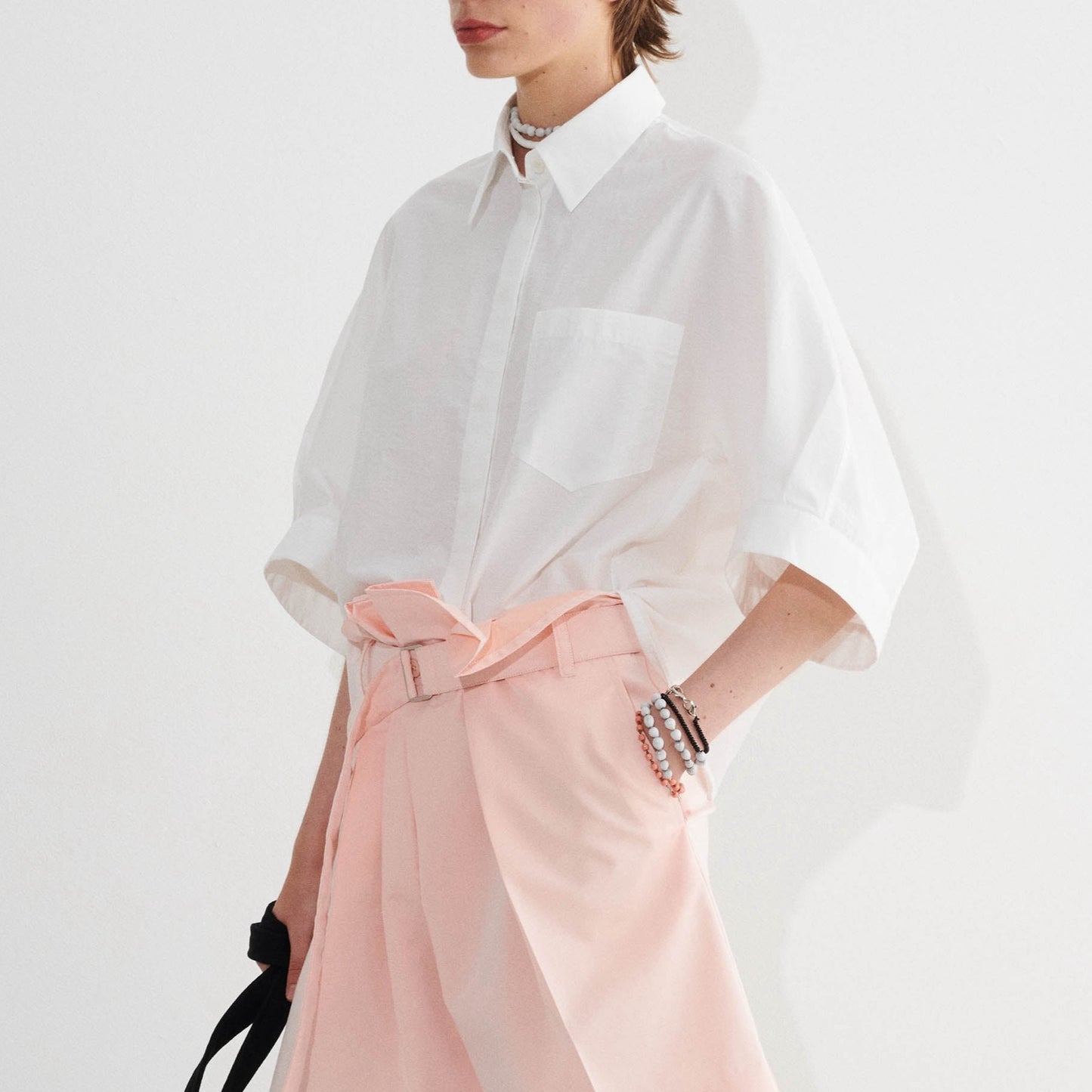 Taka Boxy Blouse in Off White