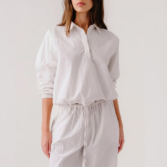 Tala Cinched Anorak in White