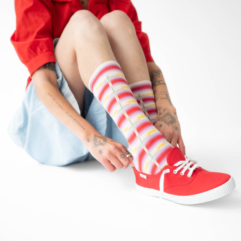 Ikat Crew Socks