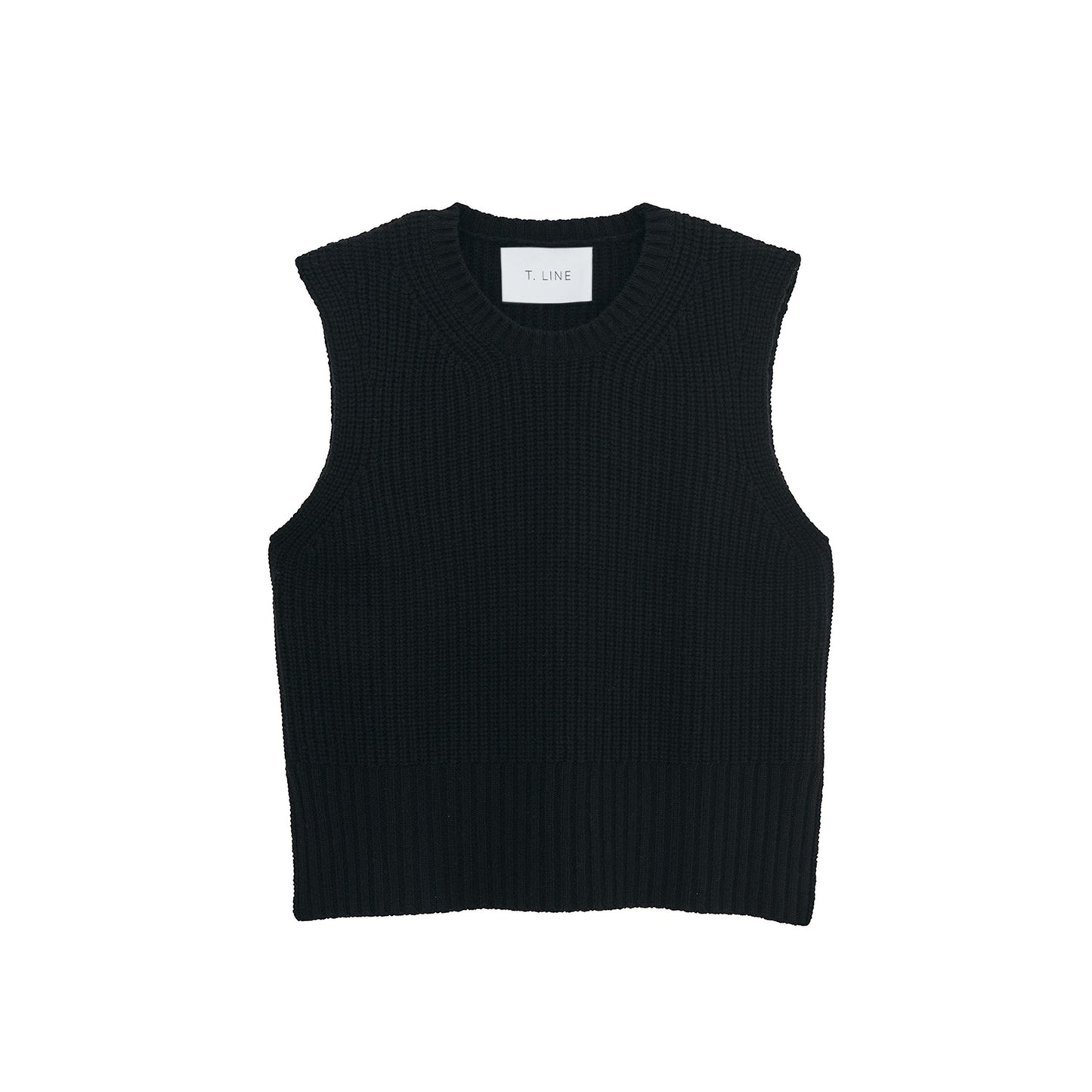 Lou Sweater Vest in Black