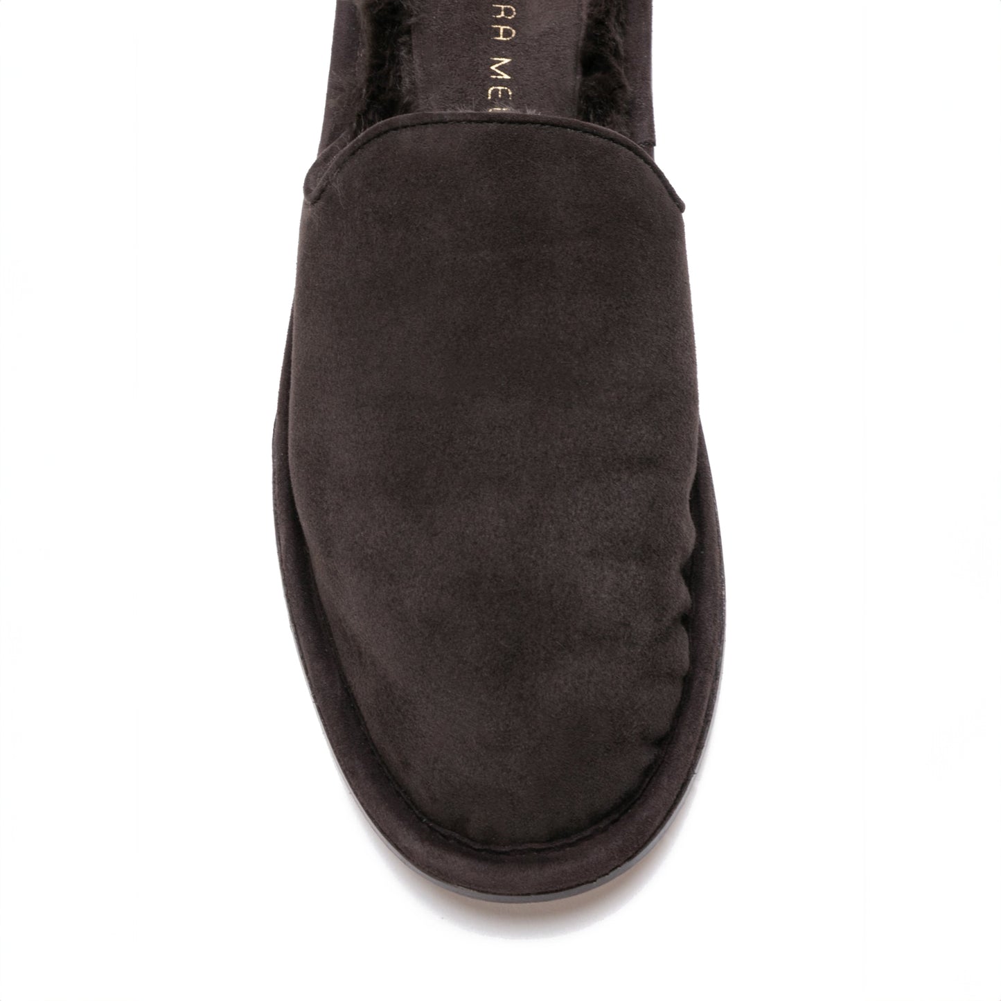 In/Out Slipper in Coffee Suede