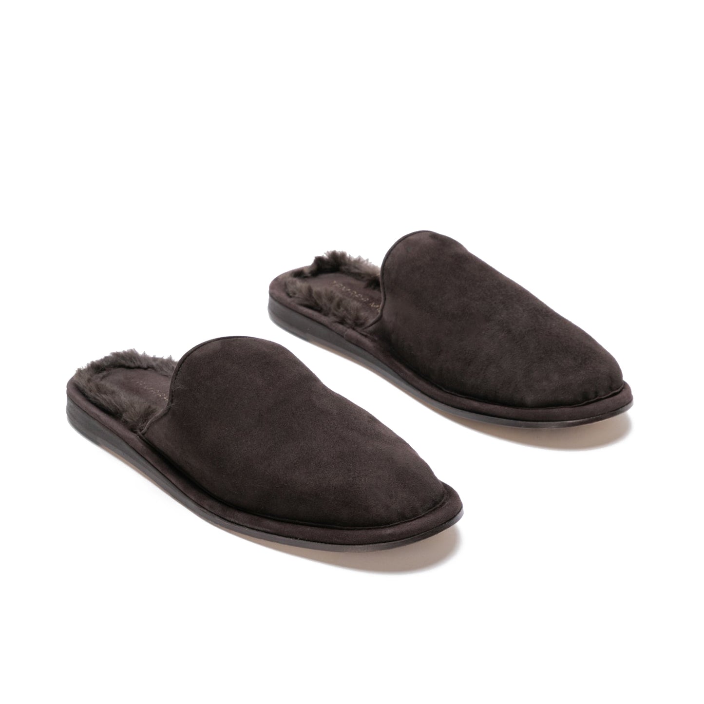 In/Out Slipper in Coffee Suede