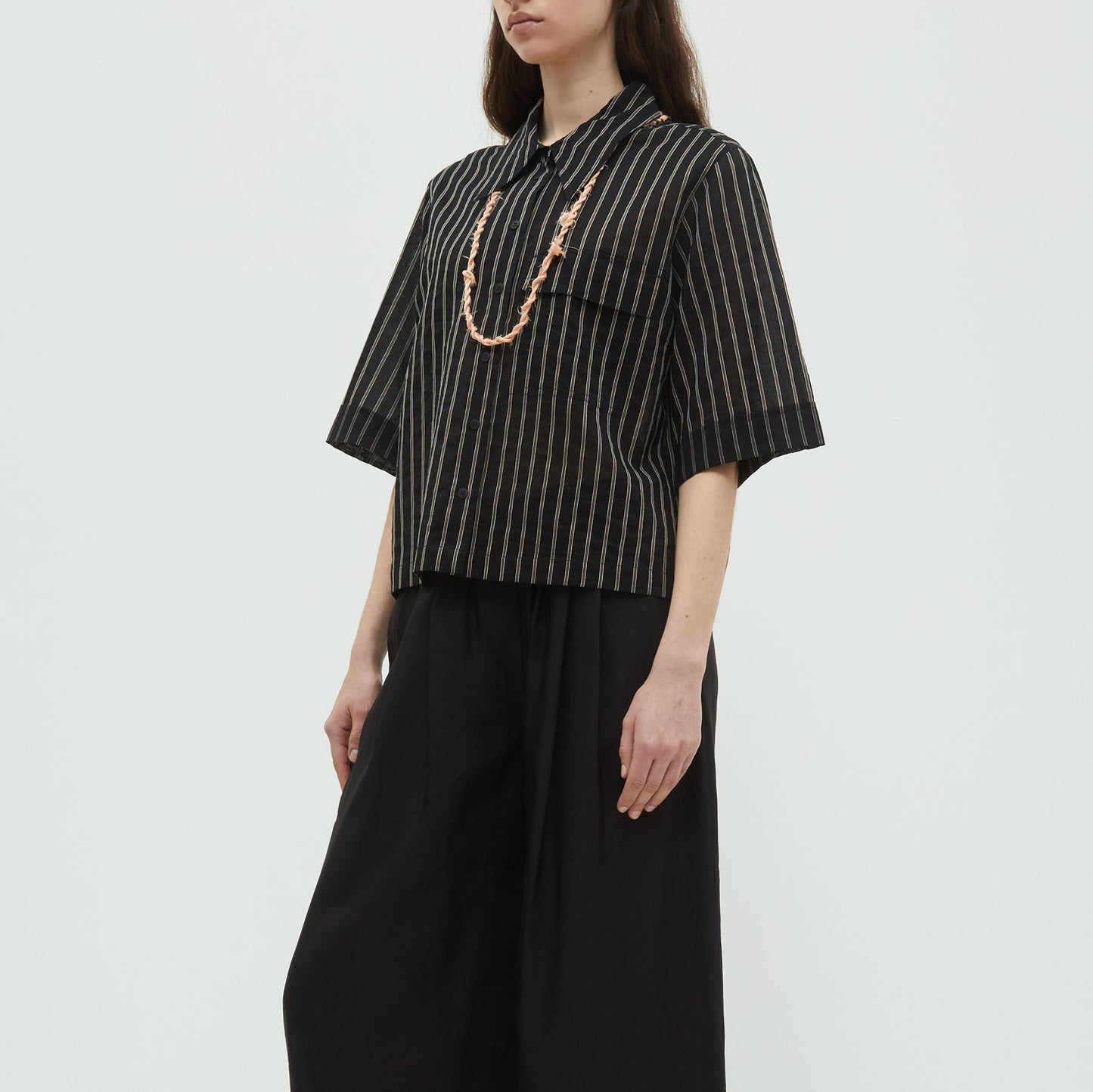 Tumelah Shirt in Black Stripe