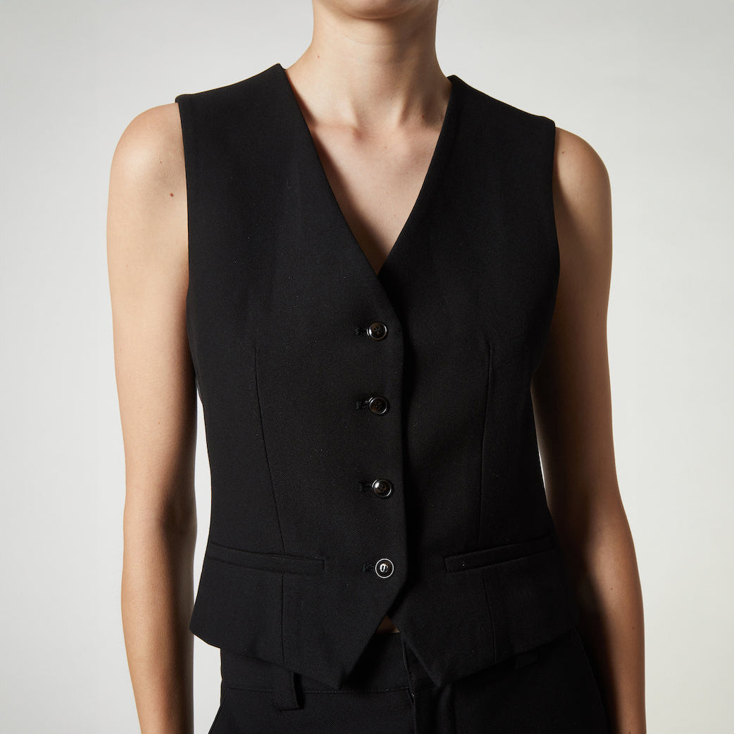 Isla Waistcoat in Black