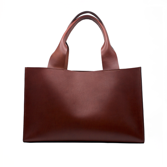 Valery 17 Tote in Oxblood