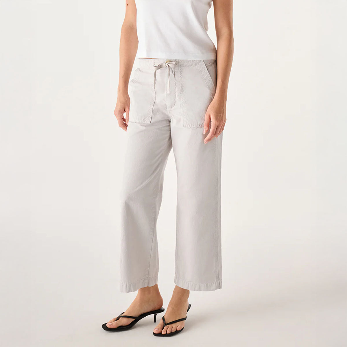 Easy Slouch Crop in Grey Quartz