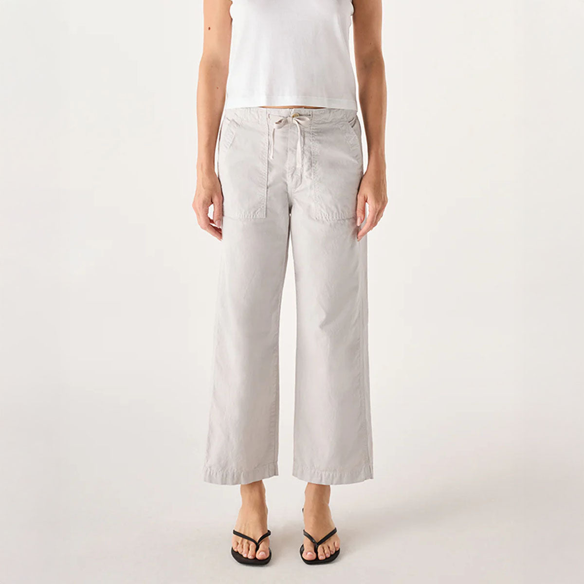 Easy Slouch Crop in Grey Quartz