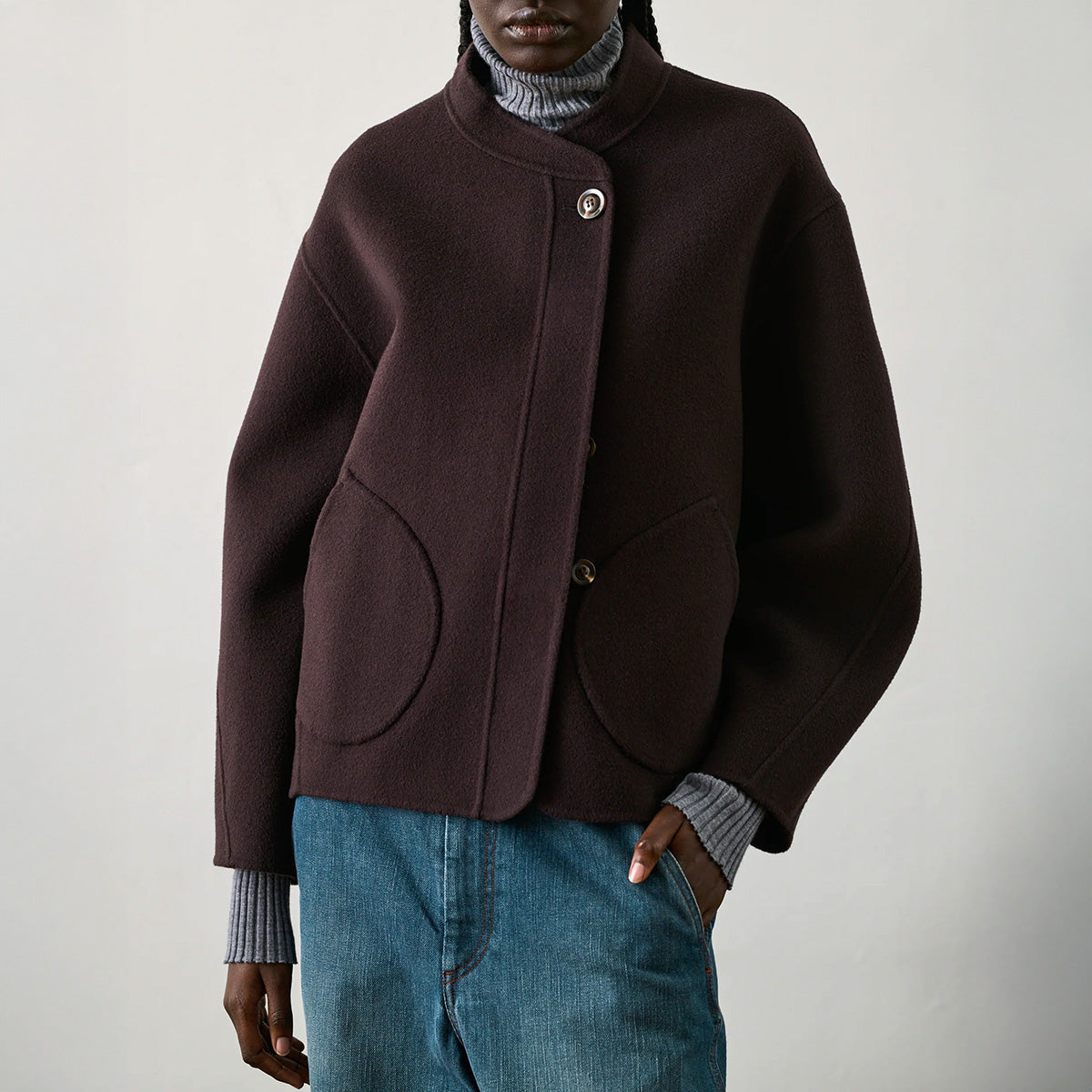 Windsor Jacket in Aubergine