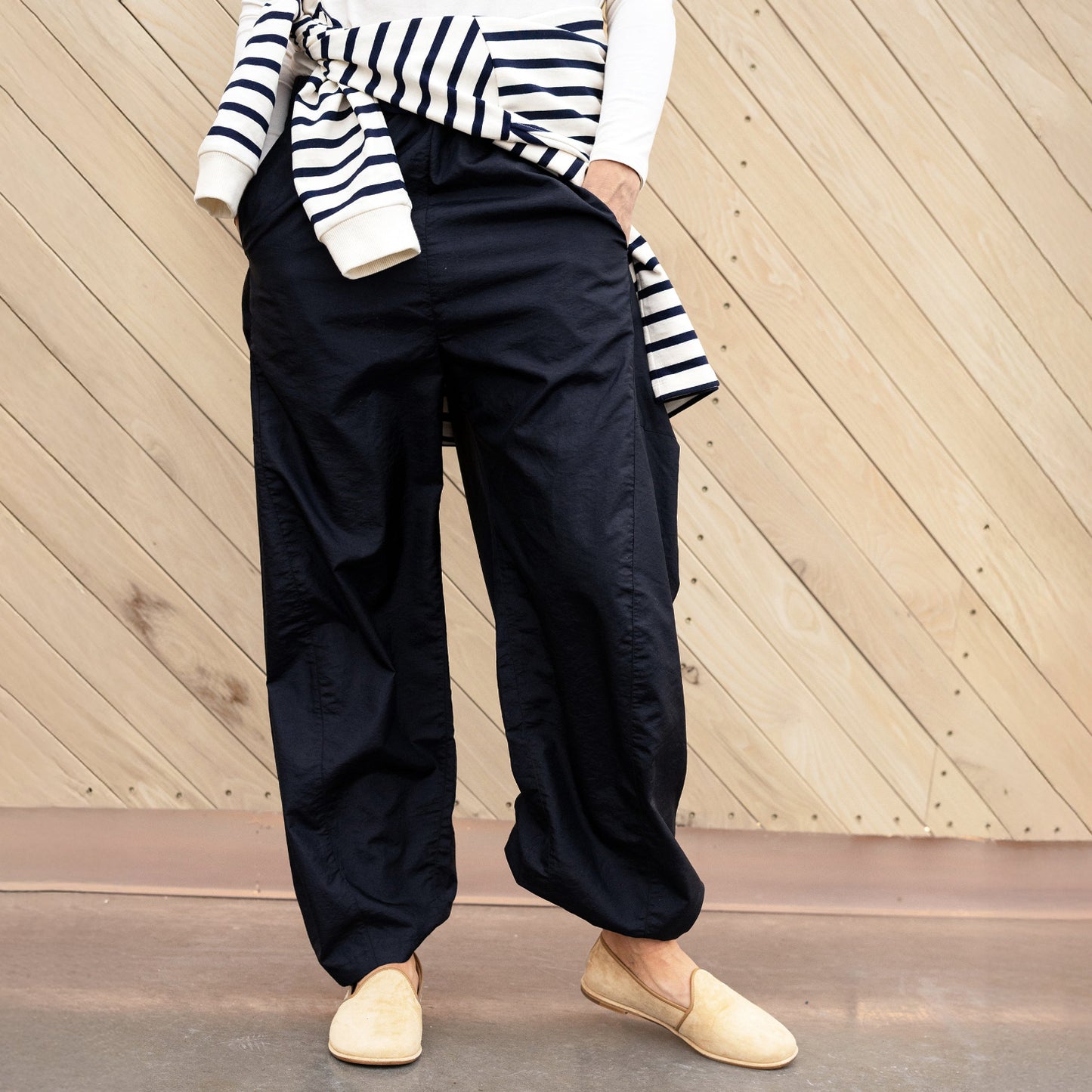 Crispy Nylon Winslow Pant in Black