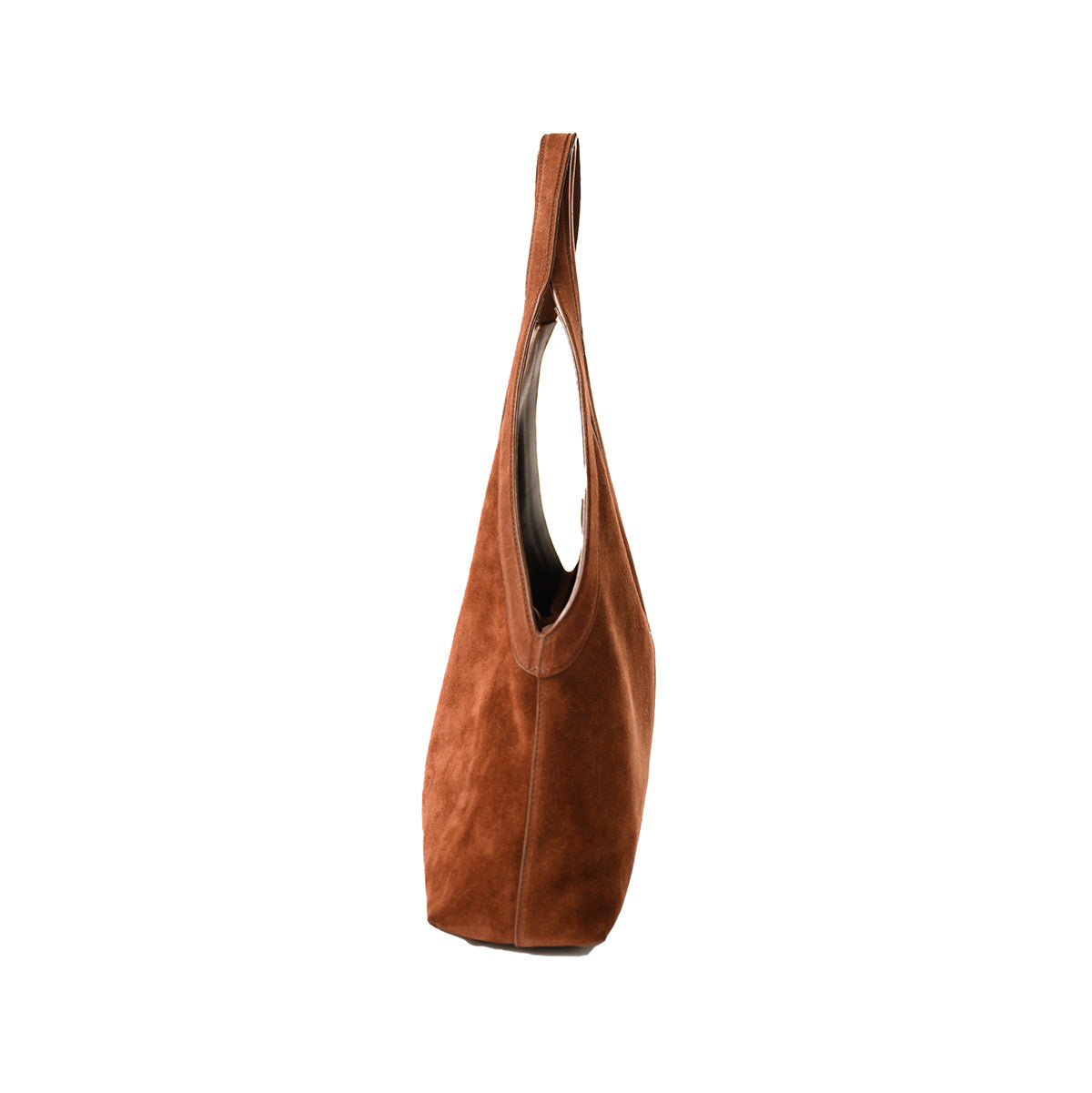 Soft M Tote in Chocolate Suede