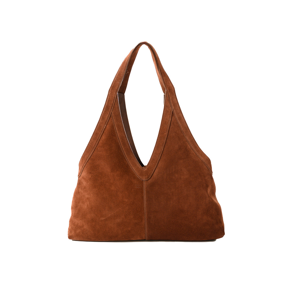 Soft M Tote in Chocolate Suede