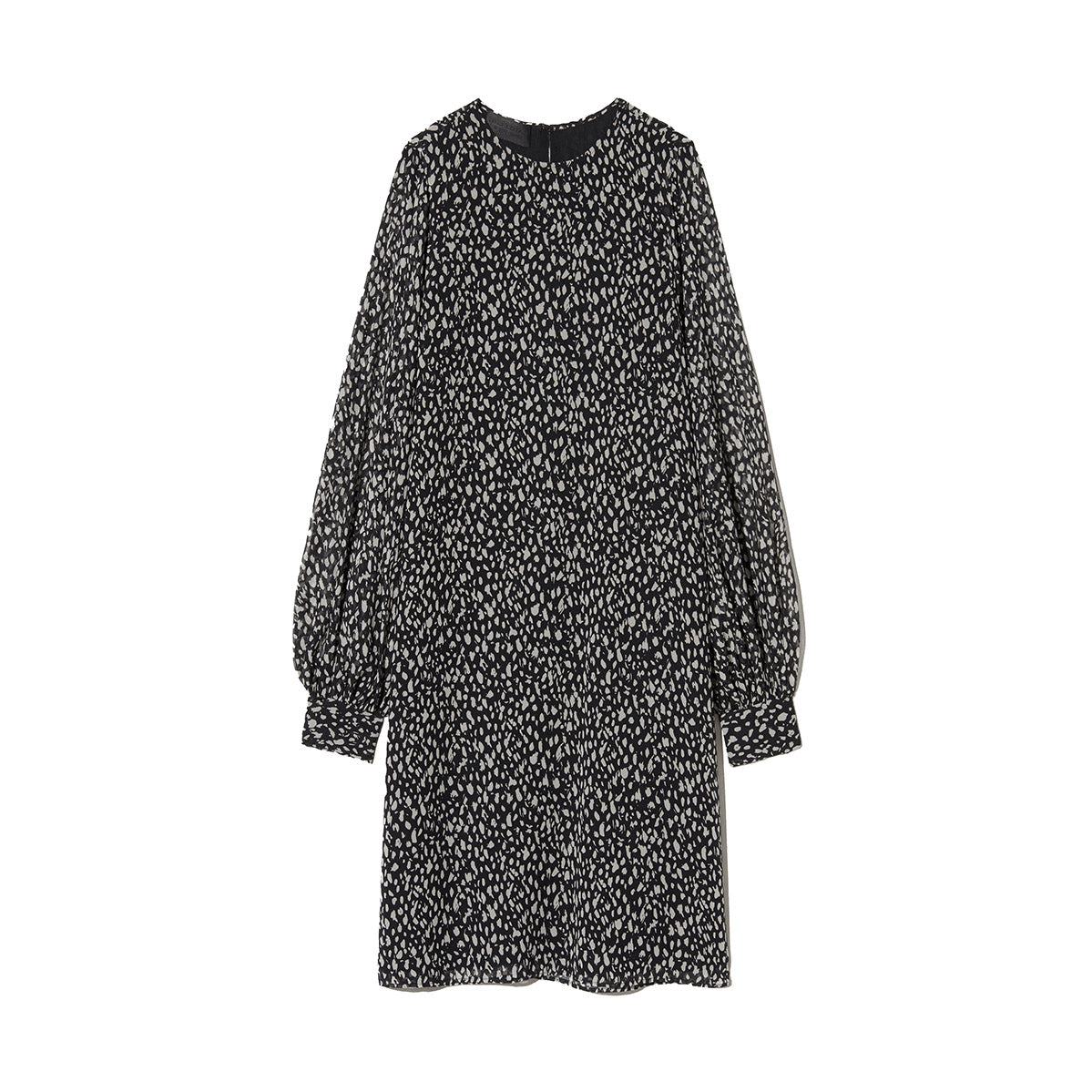 Prairie Dress in Black/Stone Cheetah Print