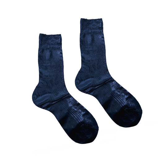 One Ribbed Laminated Socks