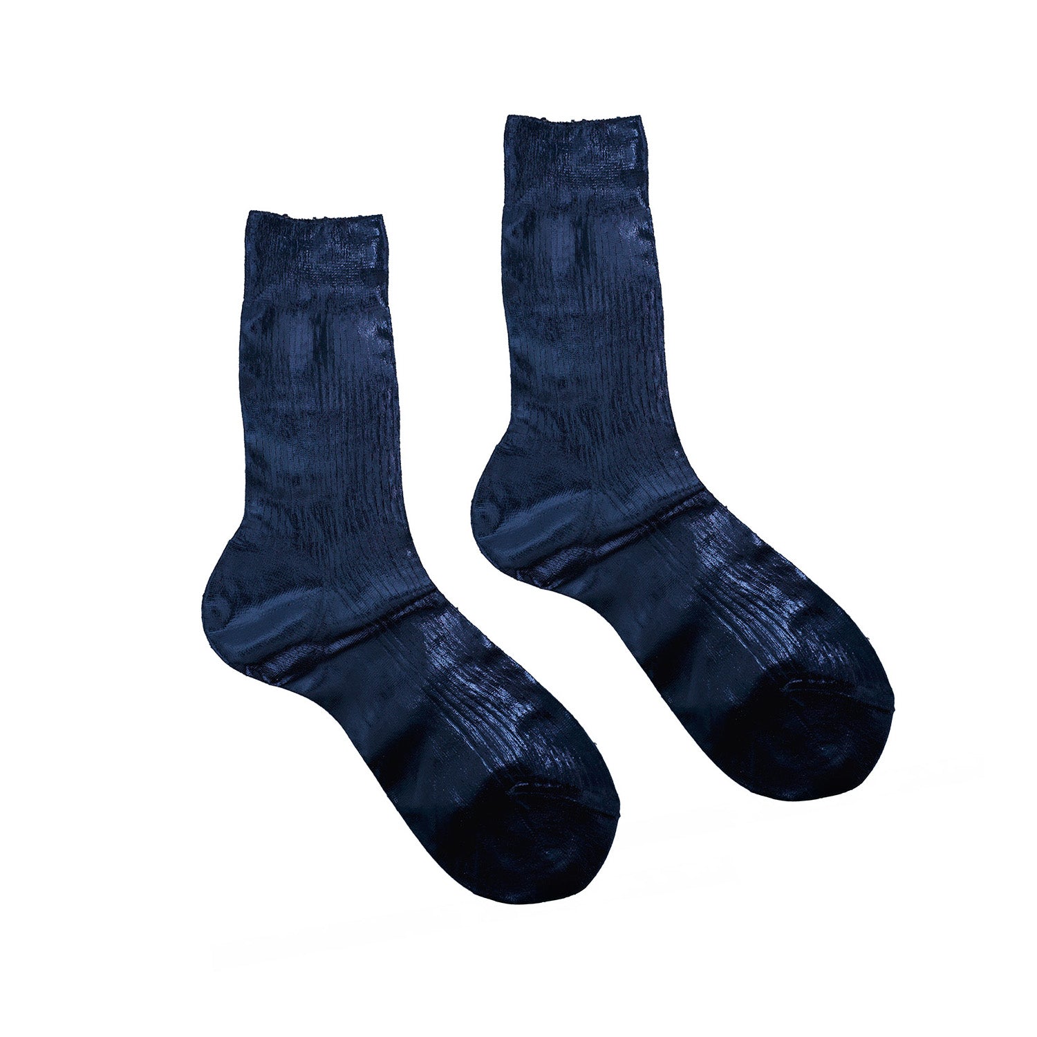 One Ribbed Laminated Socks