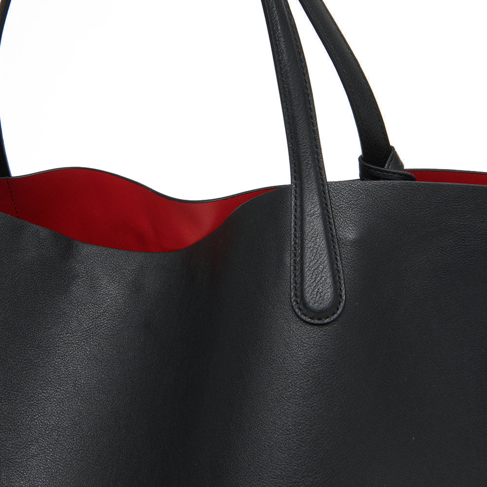 Everyday Soft Tote in Black & Flamma