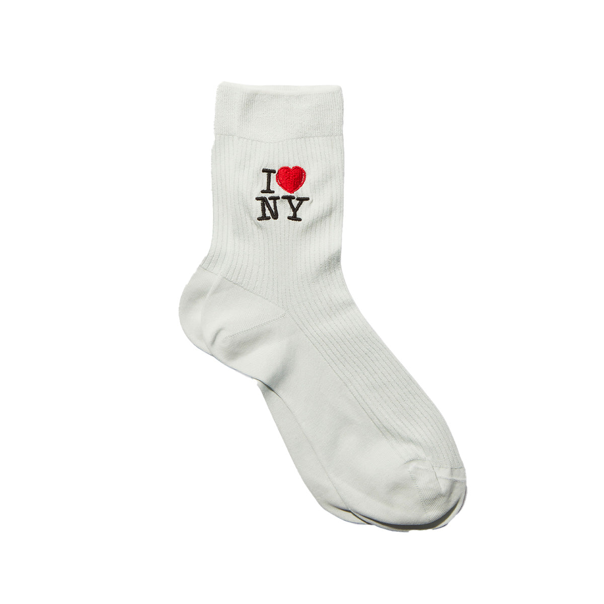 I Love NY Socks in White