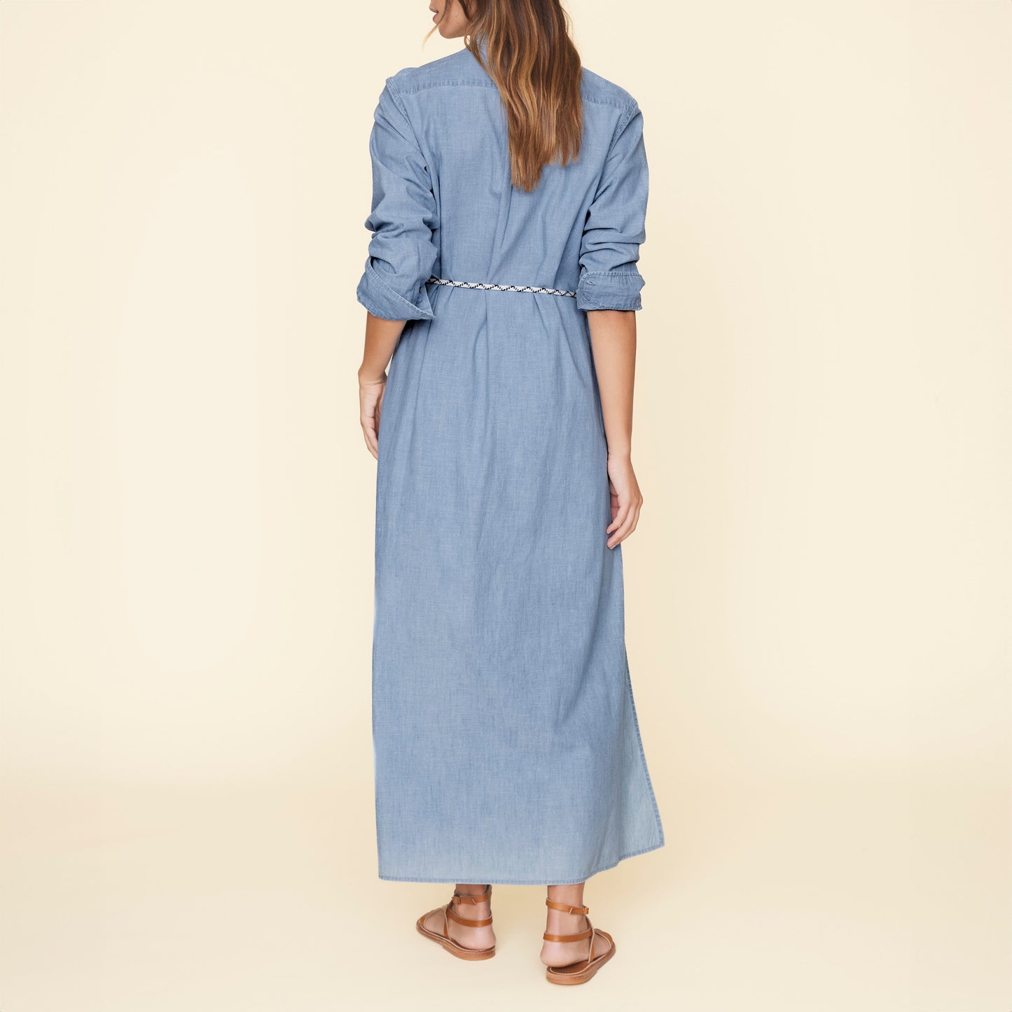 Bowen Shirt Dress in Dusty Blue