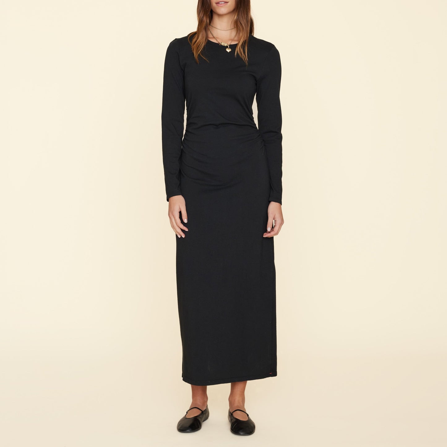 Wiley Long Sleeve Dress in Black